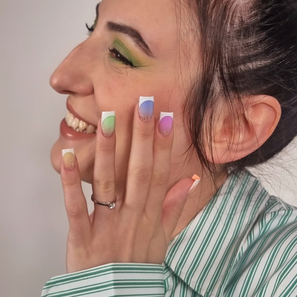 French colorato proposte professionali per realizzare unghie french personalizzate