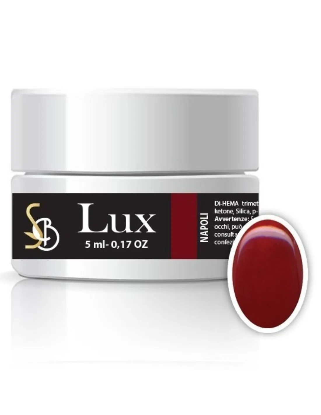 Gel nail art rosso ciliegia - Napoli