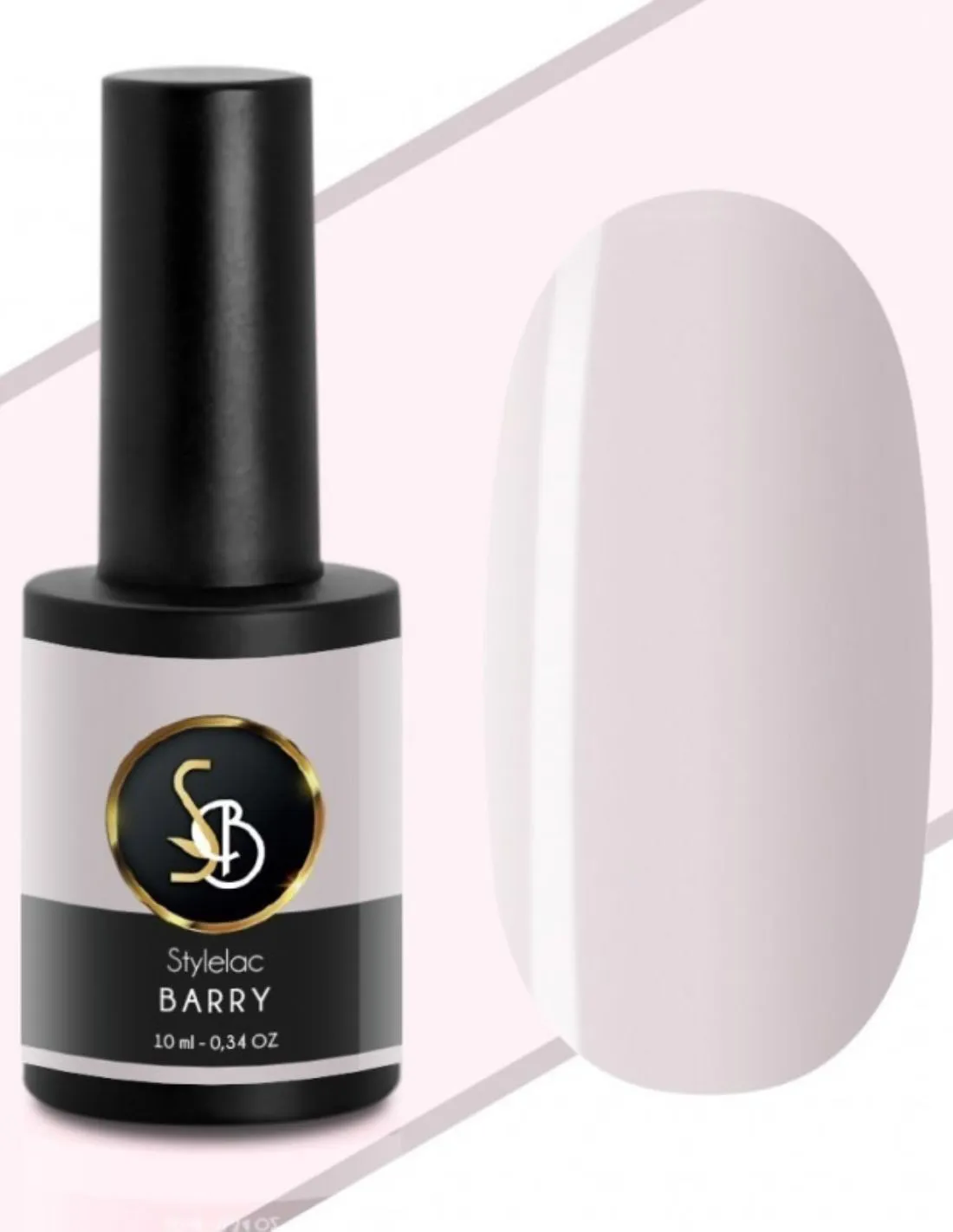 Smalto semipermanente rosa latte molto chiaro - Barry